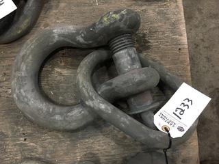 (1) 1 3/4" Shackle w/ (1) Lifting Ring.
