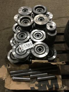 Quantity of Steel, Gears & Bearings, Rollers & Pins.