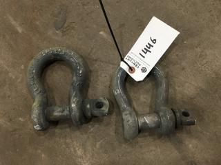 (2) 1" Shackles.