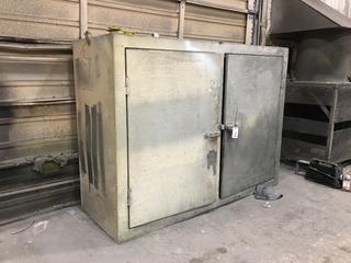 8'x6'x37" Steel Cabinet w/Contents.