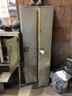 (2) 6'x1'x18" Locker (1 Unit) c/w Contents.