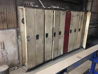 (10) 6'x1'x18" Locker (1 Unit) c/w Contents. Attached To Wall.