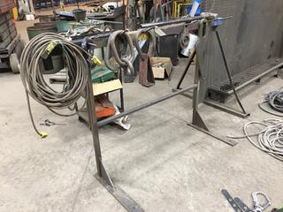 76"x4' Steel Rack c/w Contents.