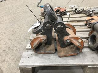 (2) Horizontal 6 ton Plate Lifters.