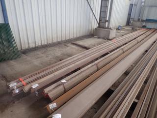 Approximately 40'x3 1/2"x2 3/4" Steel Angles, 1/4" Thickness. Note:  Lot Only Includes Steel Marked with Orange Ribbon.