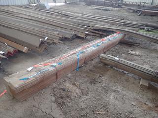 Quantity of Approximately 20'x7"x3/4" Steel Flat Bar. Note:  Lot Only Includes Steel Marked with Blue Ribbon.