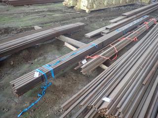 Quantity of Approximately  24'x1 1/2"x1 1/2" Steel Square Channel, 1/8" Thickness. Note:  Lot Only Includes Steel Marked with Blue Ribbon.