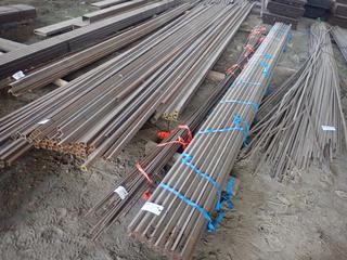 Quantity of Rebar Rod Approx. 20'x3/8". Note:  Lot Only Includes Steel Marked with Orange Ribbon.