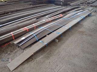 Quantity of Steel Flat Bar Approx. 20'x6"x1/8" & (3) Steel Flat Bar Approx. 20'x10"x1/4". Note:  Lot Only Includes Steel Marked with  Blue Ribbon.