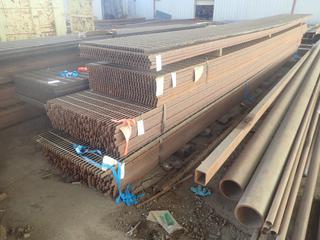 Quantity of (11) Sheets of Steel Grating Approx. 24'x3'x1". Note:  Lot Only Includes Steel Marked with Blue Ribbon.