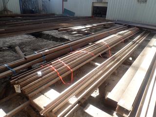 Quantity of Atlas Steel Square Channel 40'x2"x2" Grade CSA G40.21-04 50W Class C Heat 4369245. Note: Some Lengths Shorter Than 40'. Note: Lot Only Includes Steel Marked with Orange Ribbon.