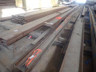 Quantity of Steel Rebar Rod Approx. 60'x3/4" Note:  Does Not Include I-Beam. Note: Lot Only Includes Steel Marked with Orange Ribbon.