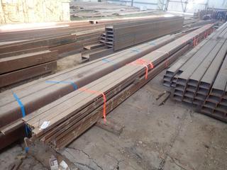 Quantity of Steel C-Channel Approx. 40'x3"x1 1/2", 1/4" Thickness. Note: Lot Only Includes Steel Marked with Orange Ribbon.