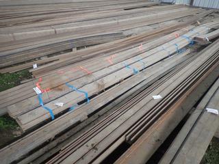 Quantity of Steel Flat Bar Approx. 20'x6"x1/2". Note: Lot Only Includes Steel Marked with Blue Ribbon.