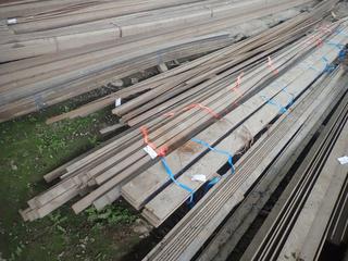 Quantity of Steel Flat Bar Approx. 20'x2 1/2"x1/4". Note: Lot Only Includes Steel Marked with Orange Ribbon.