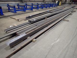 Quantity of Assorted Size Steel I-Beam, C-Channel, Square Channel, Angle Steel Etc. Up to 40'.