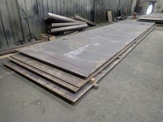 Quantity of (4) Sections of OSM Steel Plate Approx. 32'x8'x34".