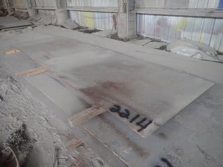 (4) 73"x20' 1/2"x1/4" Checker Plated Steel Plate.