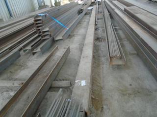 (1) Section of Steel Rectangular Channel Approx. 40'x10"x1/2". Note:  Lot Only Includes Steel Marked with Orange Ribbon.