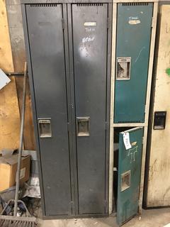 (3) 6'x1'x18" Locker (1 Unit) c/w Contents.