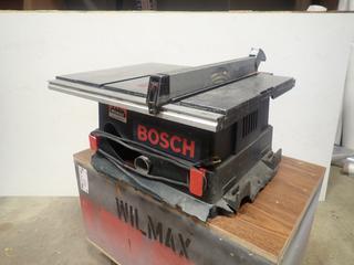 Bosch 4000 120V 10in Table Saw w/ Soft Start Electronic Feedback C/w Blade. SN 1922100105