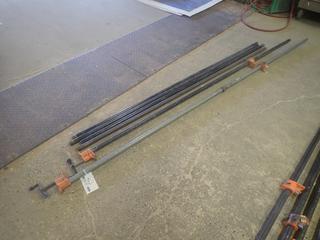 (2) Pony Model 5003 Pipe Bar Clamps C/w (4) 6ft Bars, (1) 7ft And (1) 8ft Bar *Note: Some Have No Clamps*