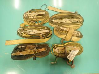 Qty Of (6) Assorted 2in Ratchet Straps