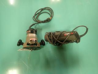(1) Roto-Zip Model SS560VSC 120V Spiral Saw C/w (1) Porter Cable 120V Router