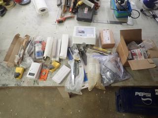 Shower Valve, Pad Lock, Toilet Bolts, Thermostat, Drop Ceiling Hangers, Shower Arm Valve And Misc Supplies