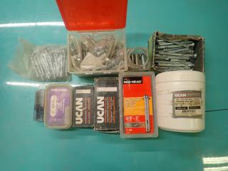 Qty Of Assorted Screws, Sleeve Anchors, Wall Anchors And Misc Supplies