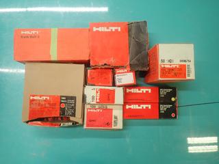 Qty Of Hilti Kwik Bolts, Slots, Inserts And Misc Supplies