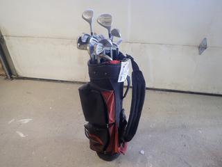 Assorted Golf Club Set C/w Golf Bag
