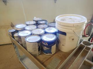 Qty Of Assorted Used Cans Of Paint