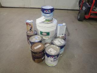 Qty Of Assorted Cans Of Paint
