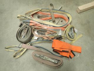Qty Of Assorted Lifting Slings C/w (3) Ratchet Straps