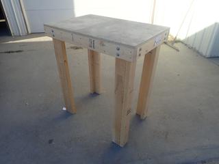 3ft X 2ft X 40 1/2in Shop Table