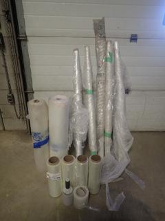 Qty Of Used Rolls Of Shrink Wrap And Plastic Sheeting
