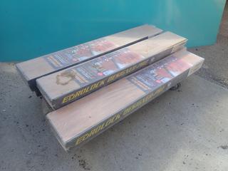 Qty Of (4) Boxes Of Honey Oak Laminate Flooring C/w (1) Box Of Natural Rustic Maple Laminate Flooring