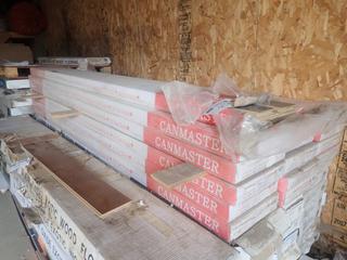 Qty Of (16) Boxes Of 18 X 90 X 400-1500mm Canmaster Brown Walnut Solid Wood Flooring
