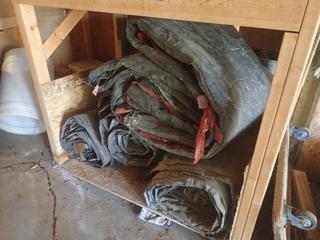 Qty Of (4) Assorted Size Tarps