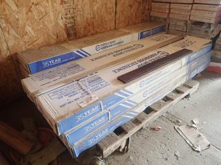 Qty Of 3/4in X 3 1/2in X R/L Hard Brown Walnut Laminate Flooring