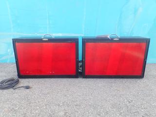 (2) Naden Model SS650Y525A 115V Strobe Lights
