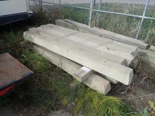 Qty Of 94in X 7in Concrete Parking Stops