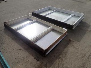 (1) 83in X 6in X 47 1/4in And (1) 83 1/2in X 6in X 59in Windows