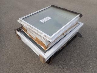 (1) 46 1/4in X 6in X 34 1/4in, (1) 39 1/4in X 6in X 29 1/2in And (1) 41in X 6in X 32 1/2in Non Opening Windows