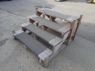 4ft X 50in X 26 3/4in Wood Stairs