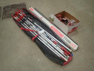 Qty Of Zipwall Extension Poles C/w Zipwall T-Clips And Zipwall Grip Disk