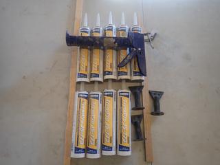 Qty Of Tremco JS-773 Silicone C/w Caulking Gun