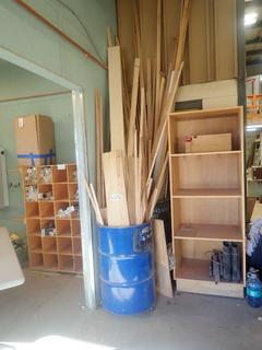 Qty Of Assorted Moldings And Scrap Pieces Of Plywood Board