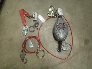 23ft Safewaze Retractable Lanyard C/w Cobra Rope Grab Safety Tie Off